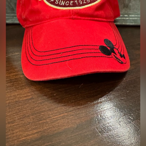 Disney Mickey Mouse "Original 1928" Hat Original Unisex Adult Red Adjustable - Picture 2 of 5